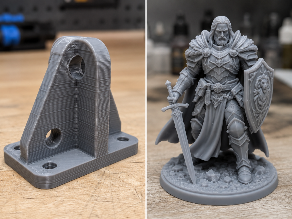 Comparaison impression 3D FDM et résine