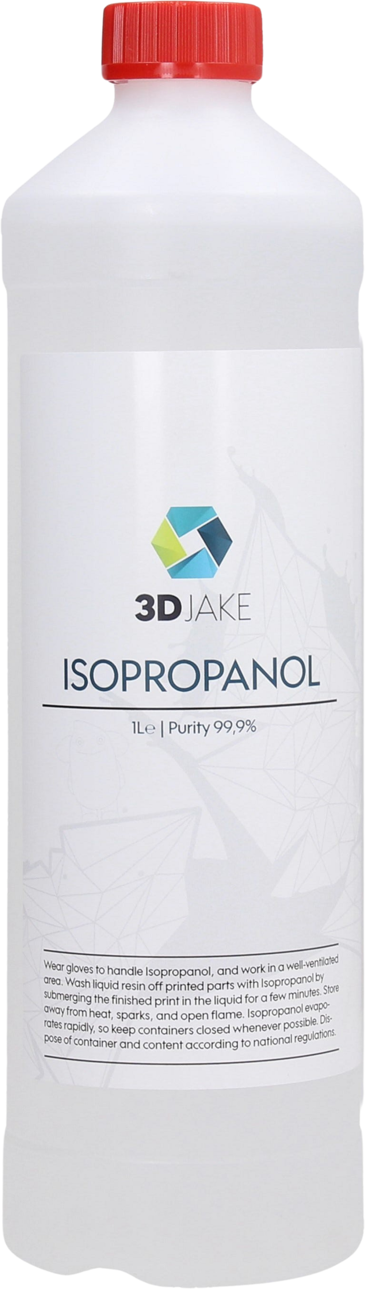 3DJAKE Isopropanol 1 L pour nettoyer le plateau d’impression 3D