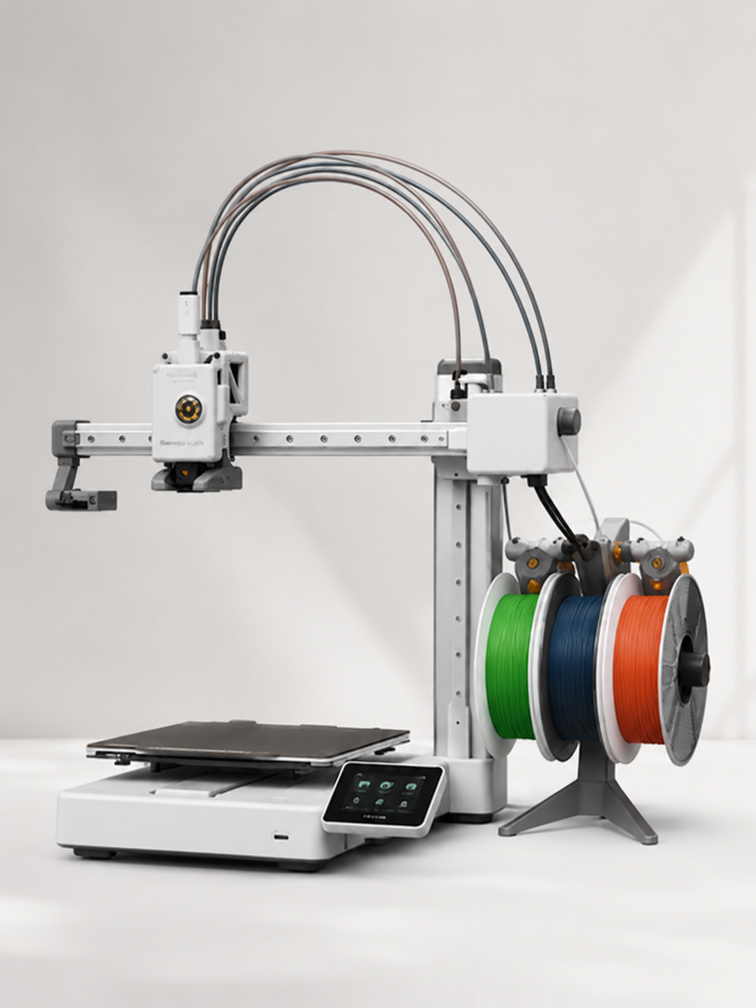 Bambu Lab A1 avec AMS Lite sur fond blanc